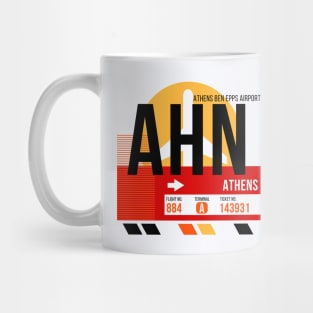 Athens (AHN) Georgia Airport // Sunset Baggage Tag Mug